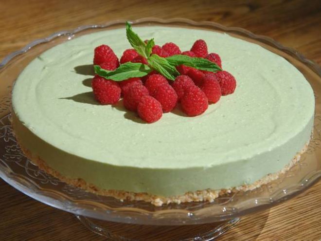 Рецепт кокосового чизкейка на зеленом чае