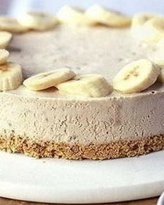 Легкий банановый чизкейк с творогом