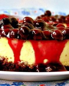 Мини-чизкейки с черничным соусом