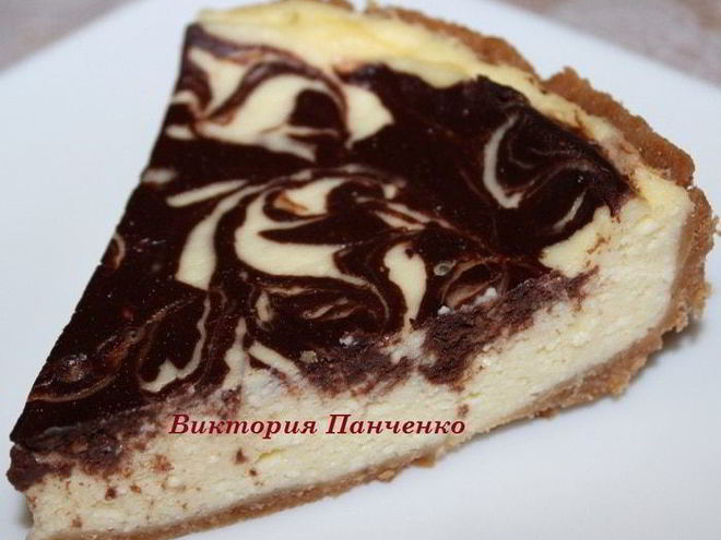 Рецепт мраморного чизкейка из мультиварки