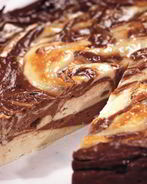 Шоколадный мраморный чизкейк