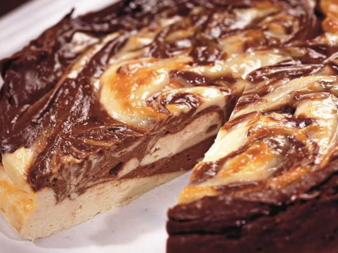 Рецепт шоколадного мраморного чизкейка