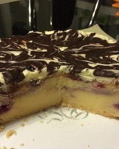 Творожный чизкейк с малиной