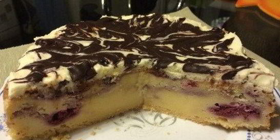 Творожный чизкейк с малиной