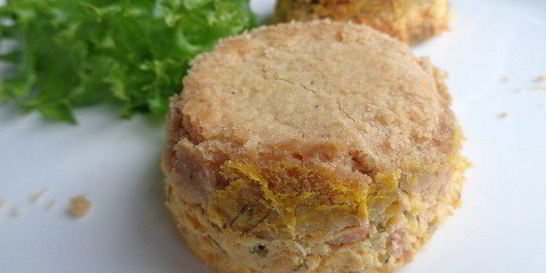 Тыквенные мини-чизкейки с лососем