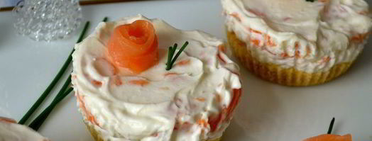 закусочные мини-чизкейки со слабосоленой семгой. Шаг 11