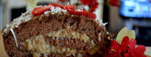 германский шоколадный рулет. Шаг 13