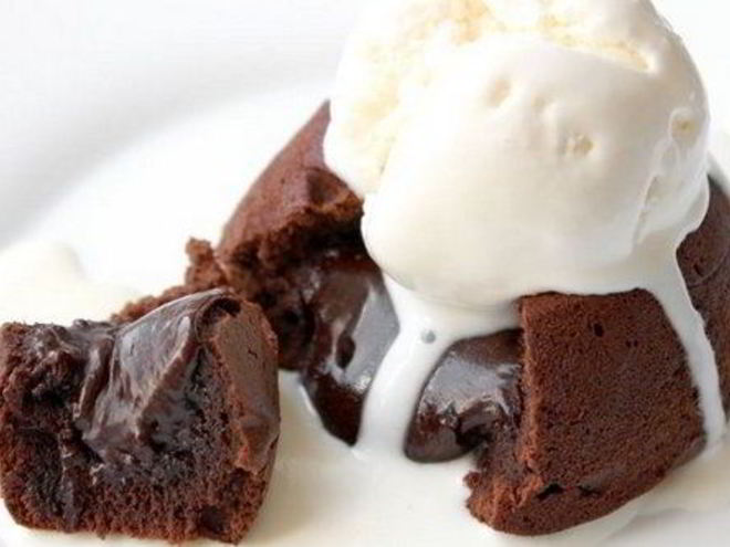 Рецепт американского кекса с жидкой начинкой