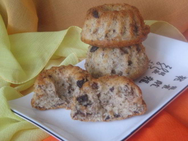 Рецепт бананового кекса с орехами, шоколадом и корицей