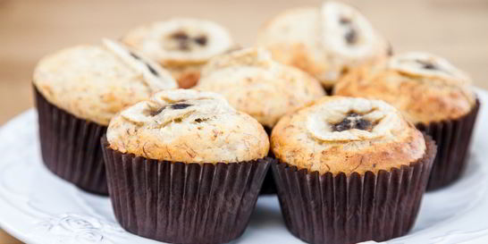 Банановые кексы без сахара