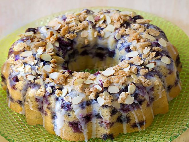 Рецепт черничного кекса