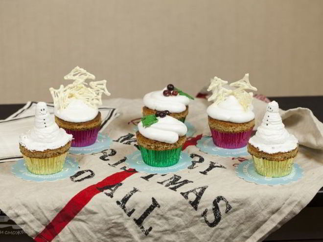 Рецепт идей новогоднего украшения кексов
