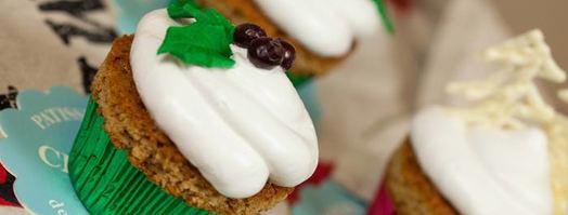 идеи новогоднего украшения кексов. Шаг 9