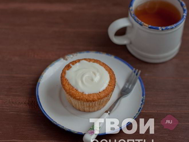 Рецепт капкейков с апельсиновым курдом