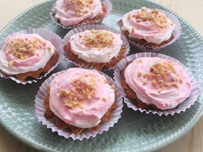 Рецепт капкейков с кокосовым кремом