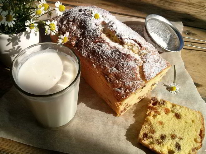 Рецепт кекса классического с изюмом