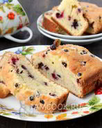 Кекс на сметане с черникой