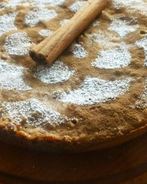 Кекс на яблочном пюре с орехами