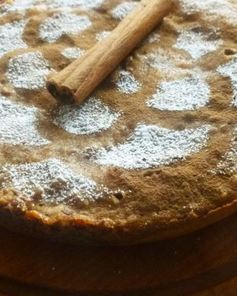 Кекс на яблочном пюре с орехами