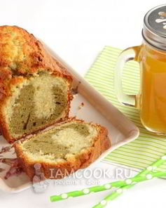 Кекс с чаем матча и белым шоколадом