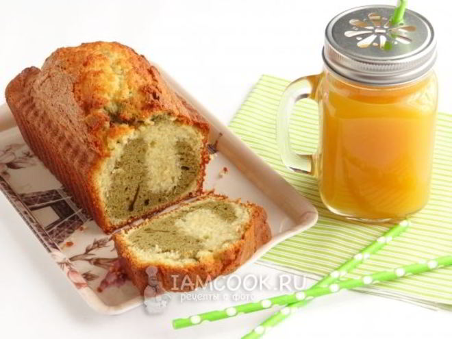 Рецепт кекса с чаем матча и белым шоколадом