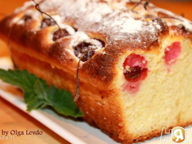 Рецепт кекса с черешней