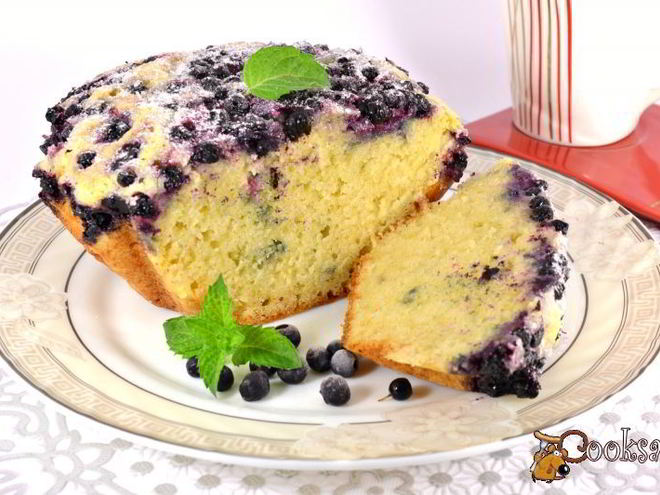 Рецепт кекса с черникой