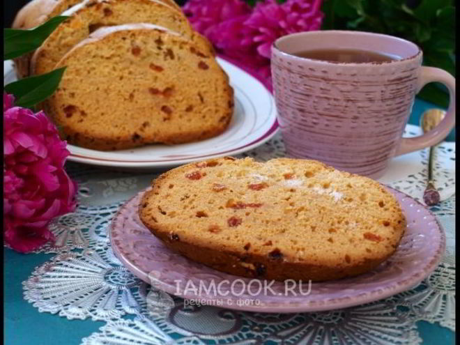 Рецепт кекса с изюмом в хлебопечке