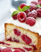 Кекс с малиной