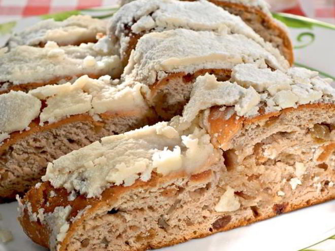 Рецепт кекса с орехами и изюмом