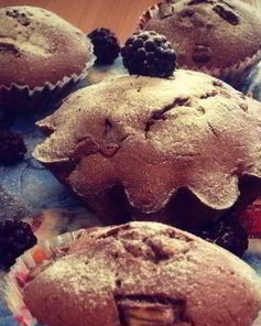 Кексы из какао с шоколадной сердцевиной