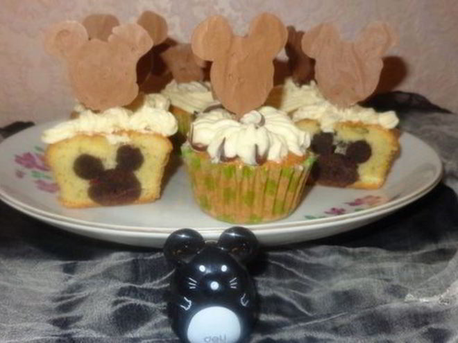 Рецепт кексы микки мауса