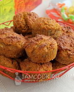 Кексы морковные из овсяной и цельнозерновой муки