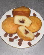 Кексы с шоколадной начинкой