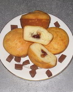 Кексы с шоколадной начинкой