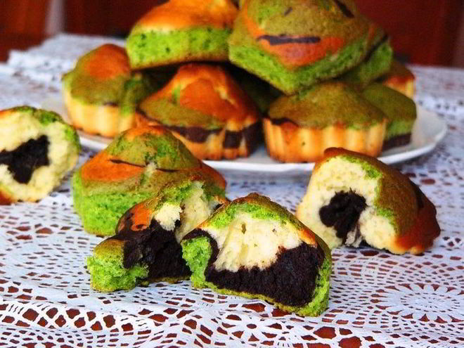 Рецепт кексов три цвета