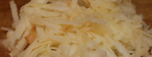 кексы удивительные с творогом, курицей и яблоком. Шаг 2