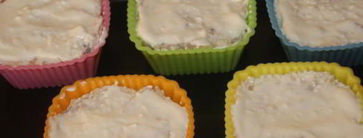 кексы удивительные с творогом, курицей и яблоком. Шаг 5