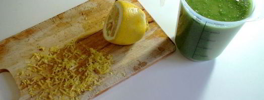 лимонный кекс со шпинатом. Шаг 2