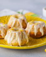 Лимонные кексы с глазурью из сливочного сыра