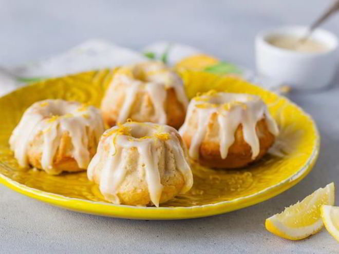 Рецепт лимонных кексов с глазурью из сливочного сыра