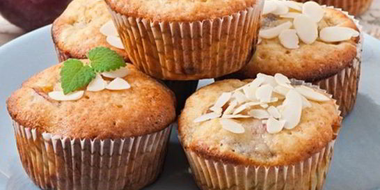 Мини-кексы со сливами