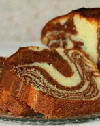 Мраморный кекс в духовке