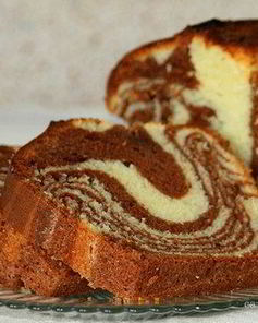 Мраморный кекс в духовке
