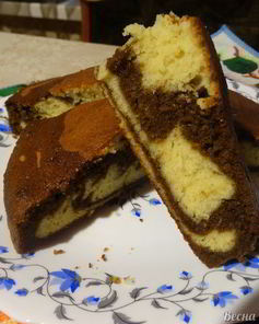 Мраморный кофейный кекс