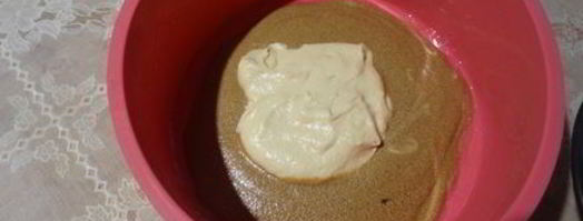 мраморный кофейный кекс. Шаг 13