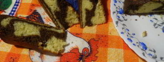 мраморный кофейный кекс. Шаг 15