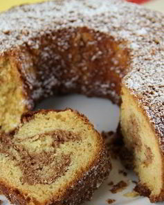 Немецкий мраморный кекс с шоколадной пастой