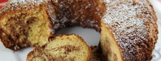 немецкий мраморный кекс с шоколадной пастой. Шаг 8