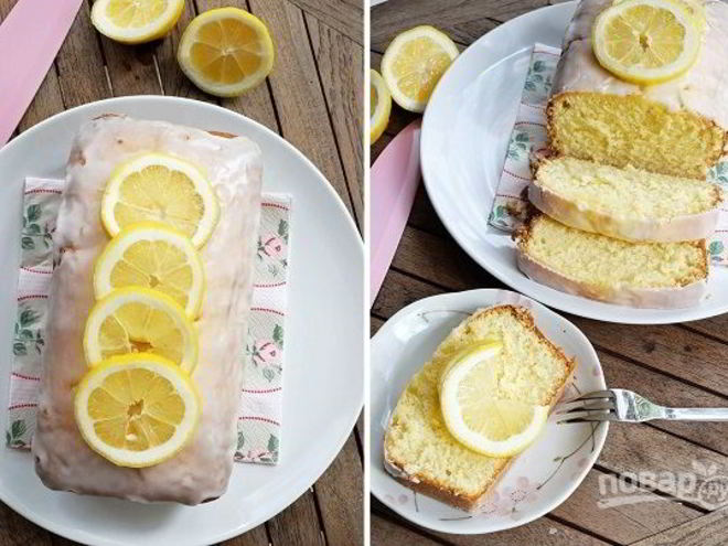 Рецепт простого лимонного кекса